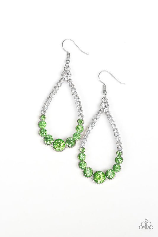 Token Twinkle - Green - Paparazzi Earring Image