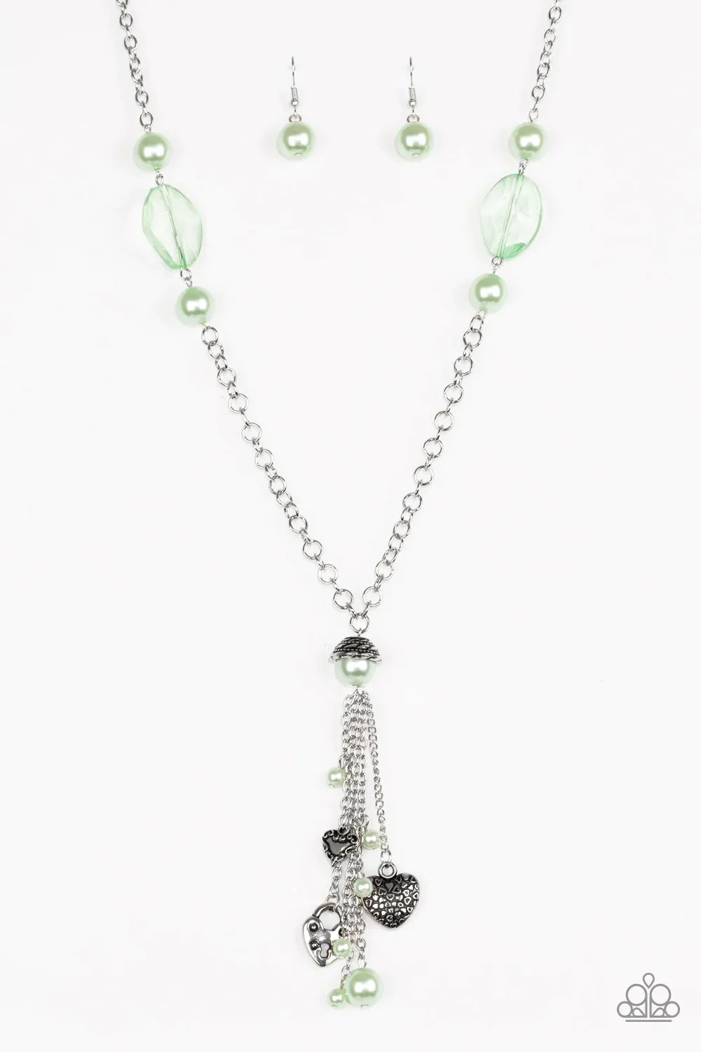Paparazzi Necklace ~ Heart-Stopping Harmony - Green