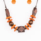 Pacific Paradise - Orange - Paparazzi Necklace Image