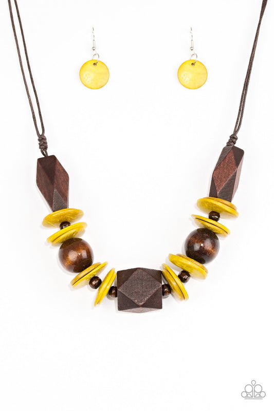 Paparazzi Necklace ~ Pacific Paradise - Yellow