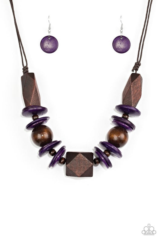 Pacific Paradise - Purple - Paparazzi Necklace Image