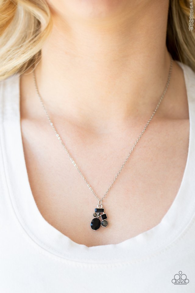 Time To Be Timeless - Black - Paparazzi Necklace Image