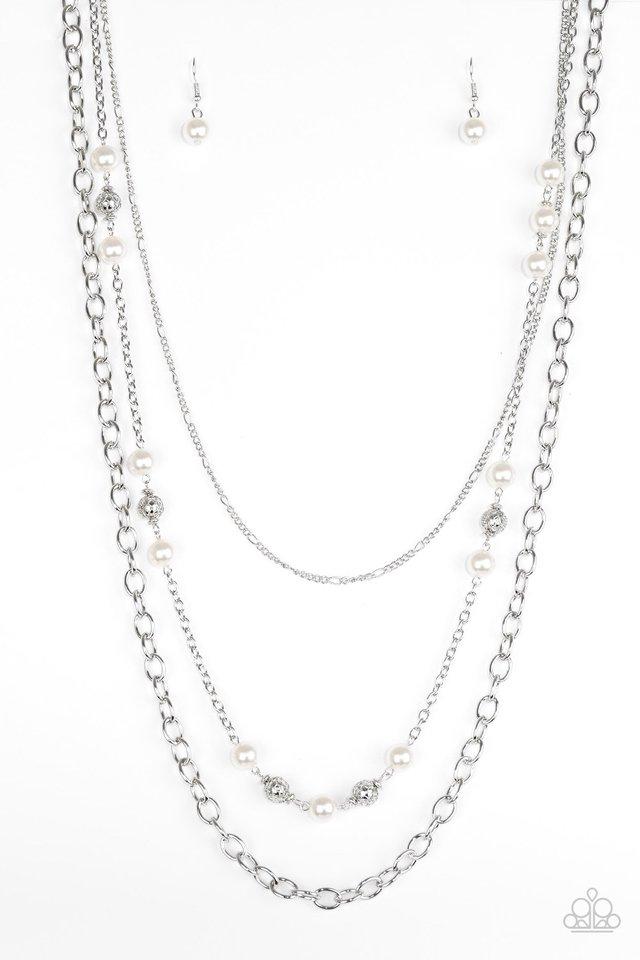 Paparazzi Necklace ~ Classical Cadence - White