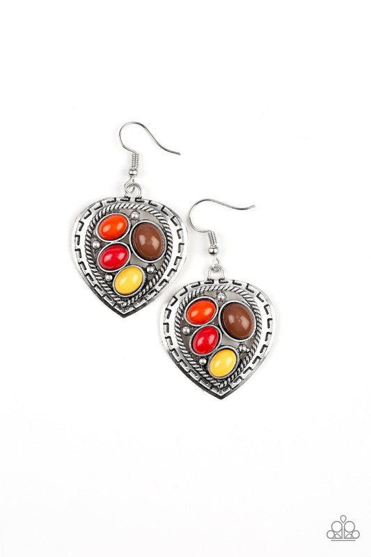 Paparazzi Earring ~ Wild Heart Wonder - Multi