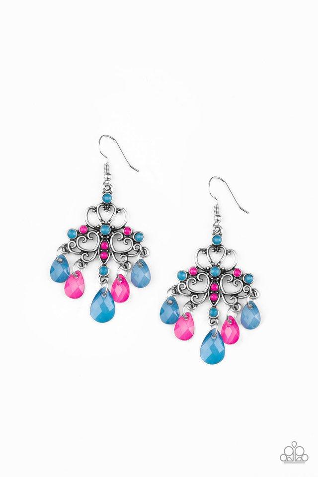 Paparazzi Earring ~ Dip It GLOW - Multi