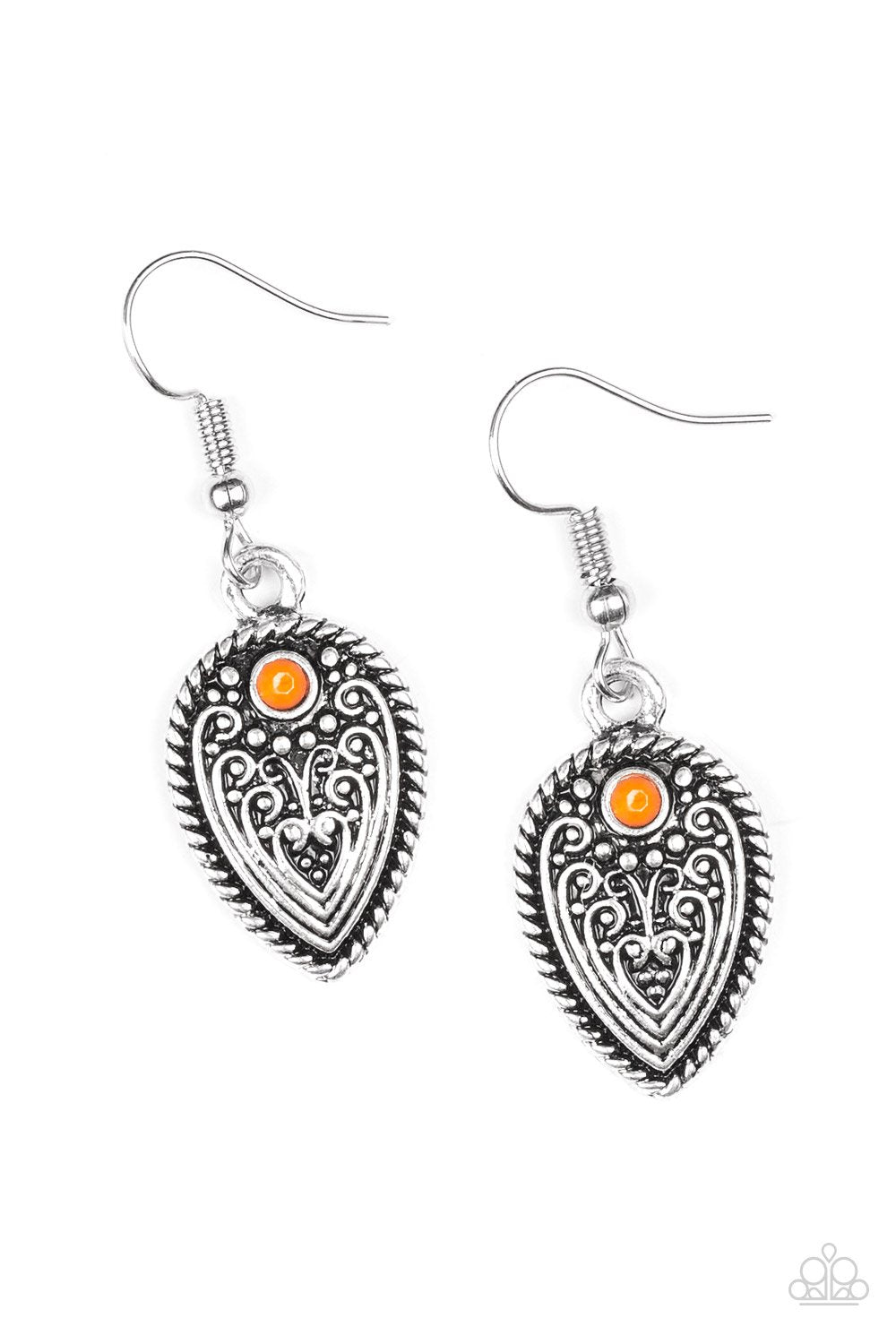 Paparazzi Earring ~ Distance PASTURE - Orange