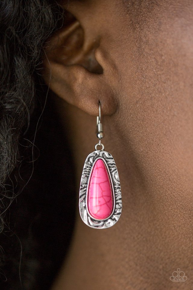 Cruzin Colorado - Pink - Paparazzi Earring Image