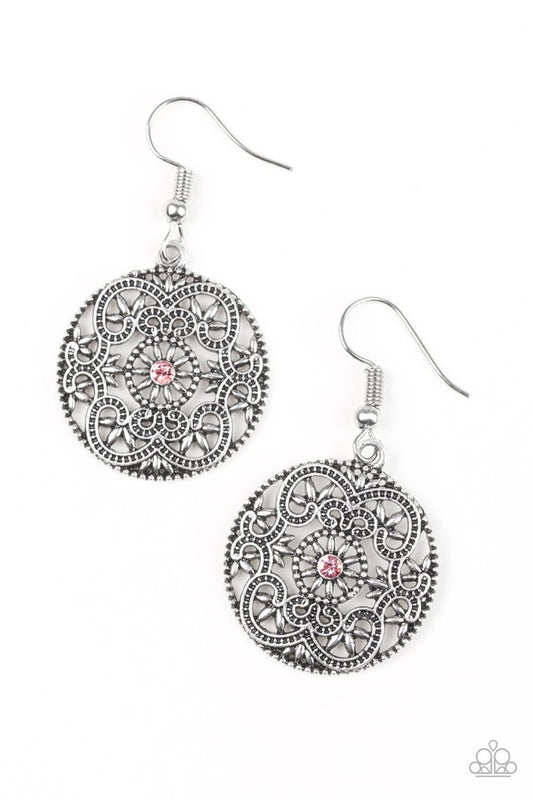 Rochester Royale - Pink - Paparazzi Earring Image