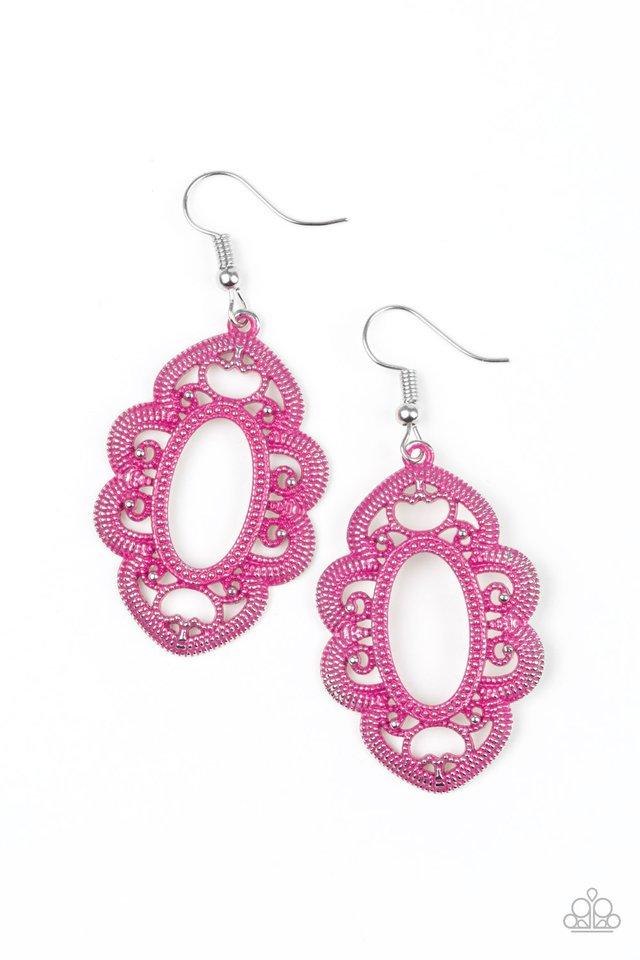 Paparazzi Earring ~ Mantras and Mandalas - Pink