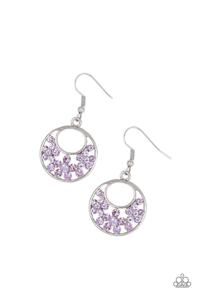 Paparazzi Earring ~ Sugary Shine - Purple