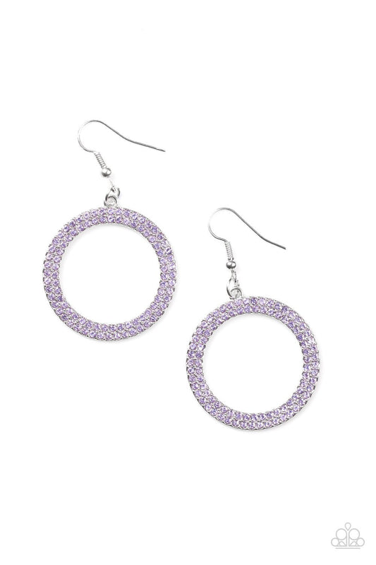 Paparazzi Earring ~ Bubbly Babe - Purple