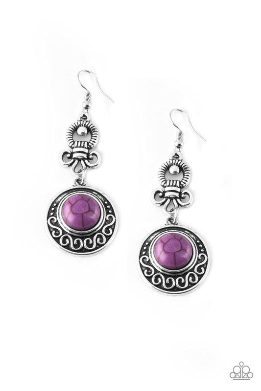 Paparazzi Earring ~ Southern Serenity - Purple