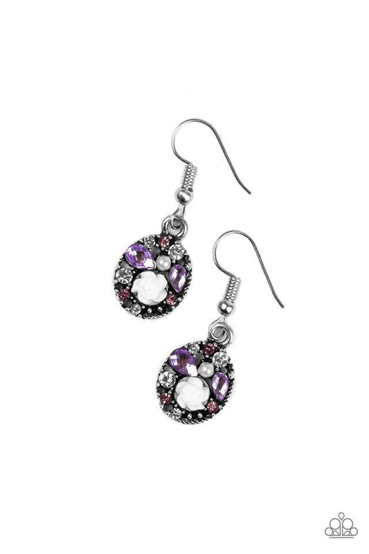 Paparazzi Earring ~ Pretty Perennial - Purple