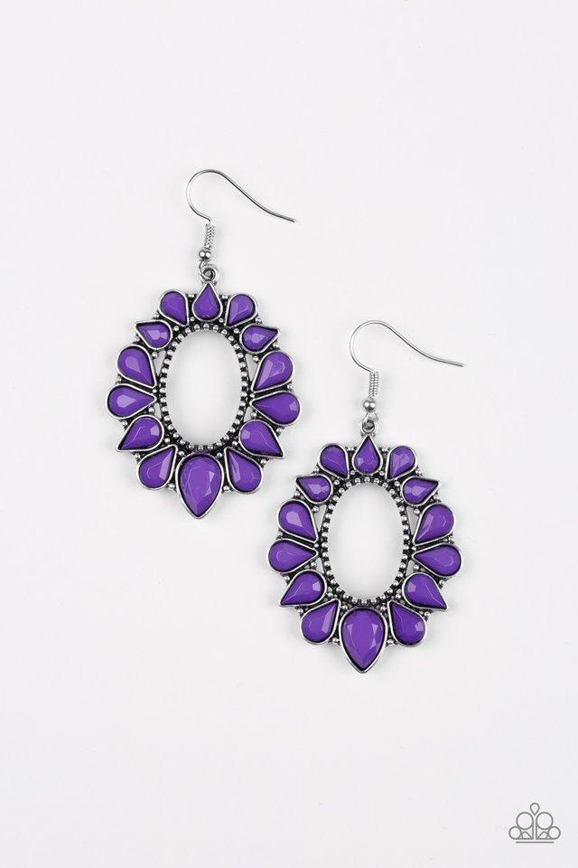 Paparazzi Earring ~ Fashionista Flavor - Purple