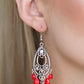 Fashion Flirt - Red - Paparazzi Earring Image