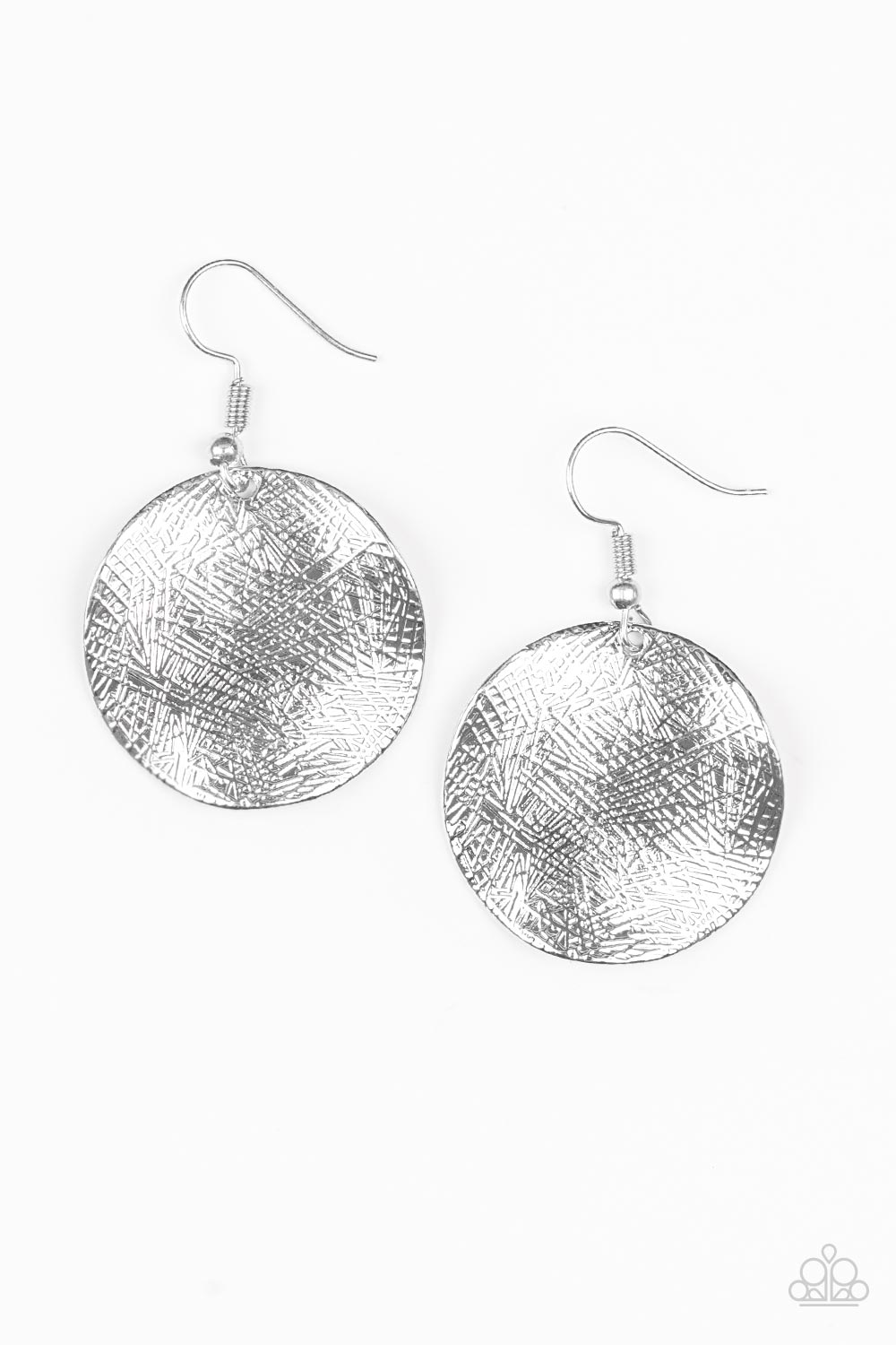 Paparazzi Earring ~ Basic Bravado - Silver
