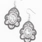 Reign Supreme - White - Paparazzi Earring Image