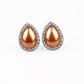 Old Hollywood Opulence - Brown - Paparazzi Earring Image