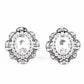 Dine and Dapper - White - Paparazzi Earring Image