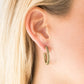 Hoop Haven - Brass - Paparazzi Earring Image