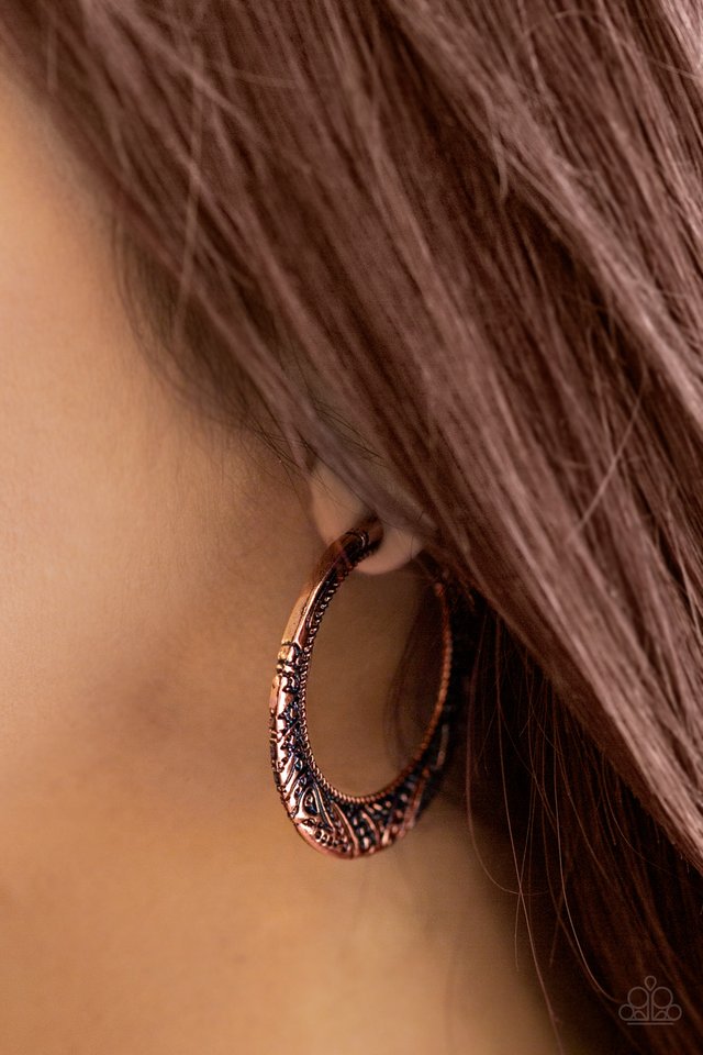 Rumba Rendezvous - Copper - Paparazzi Earring Image