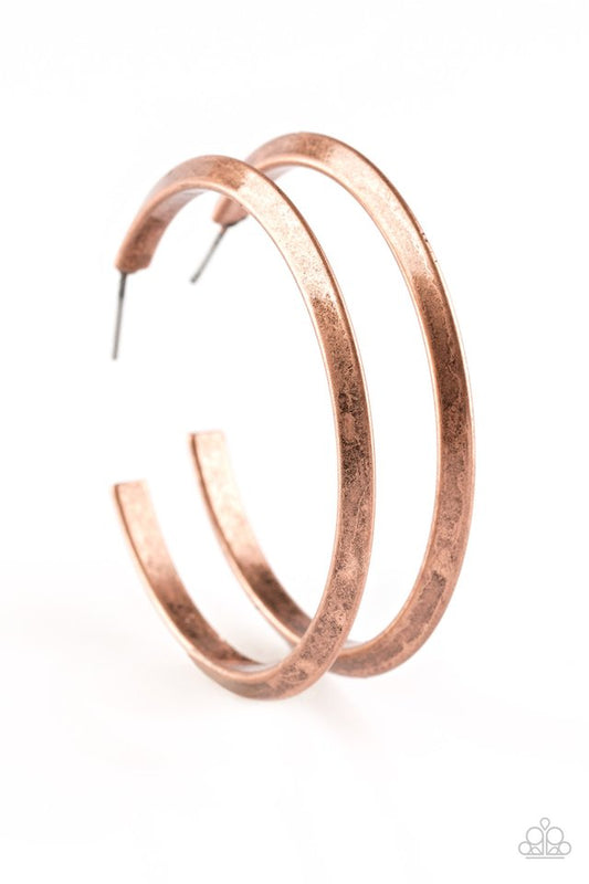 Some Like It HAUTE - Copper - Paparazzi Earring Image