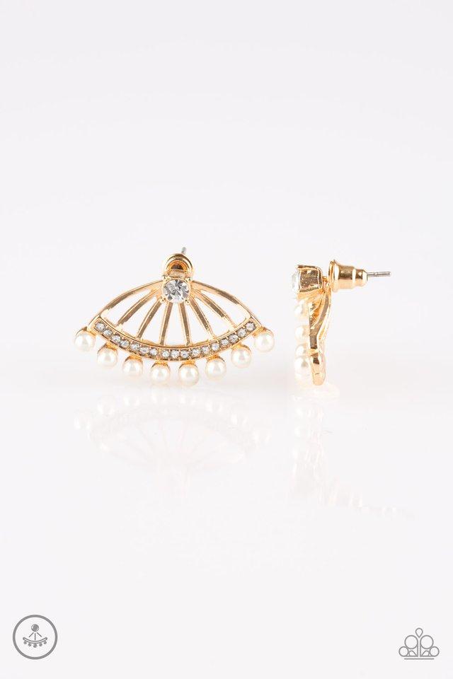 Paparazzi Earring ~ Drama Queen Dimension - Gold