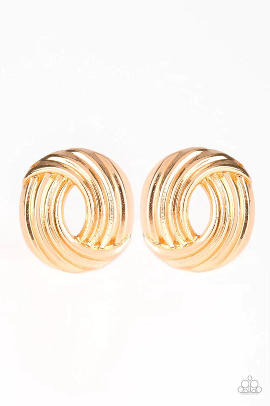 Paparazzi Earring ~ Rare Refinement - Gold