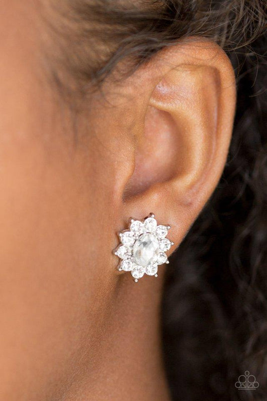 Paparazzi Earring ~ Starry Nights - White