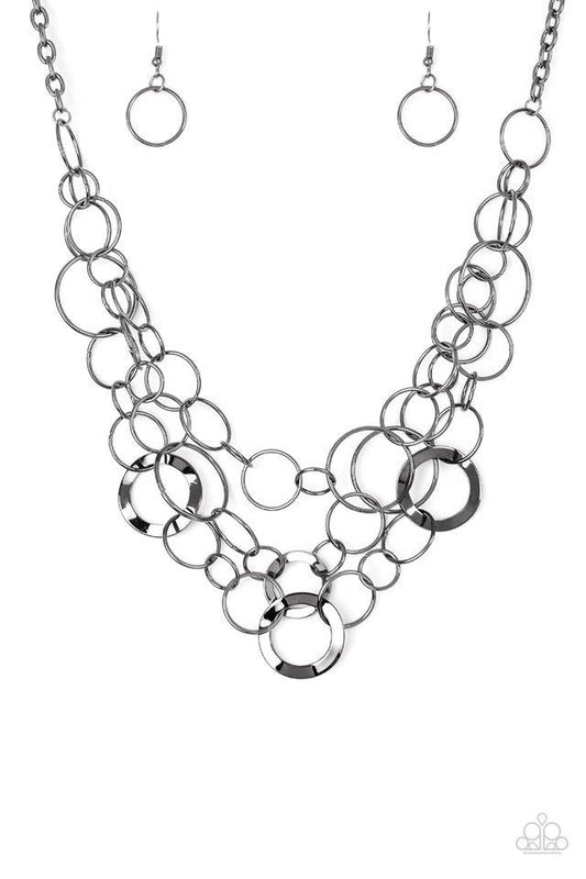 Paparazzi Necklace ~ Main Street Mechanics - Black