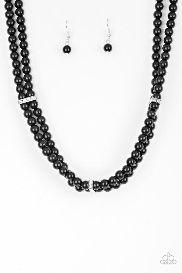 Paparazzi Necklace ~ Put On Your Party Dress - Black