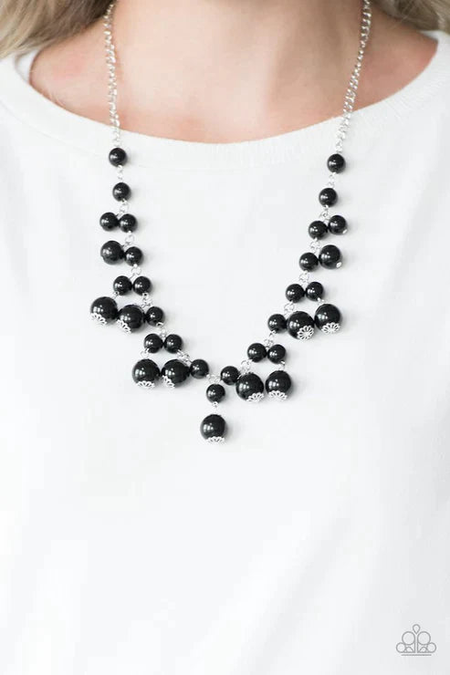 Paparazzi Necklace ~ Soon To Be Mrs. - Black