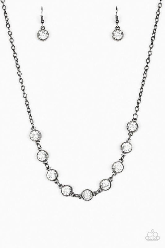 Paparazzi Necklace ~ Starlit Socials - Black