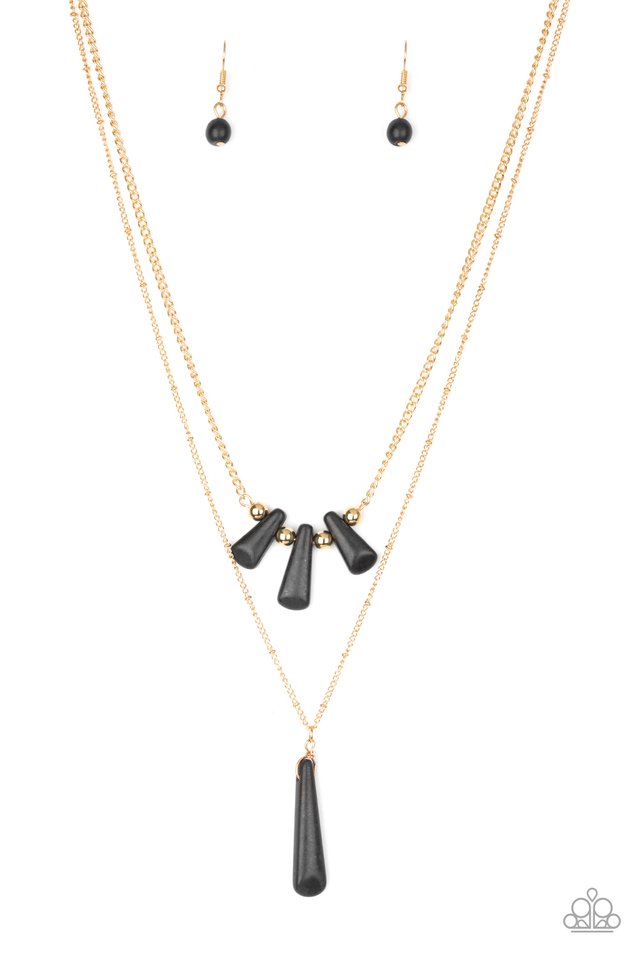 Basic Groundwork - Black - Paparazzi Necklace Image