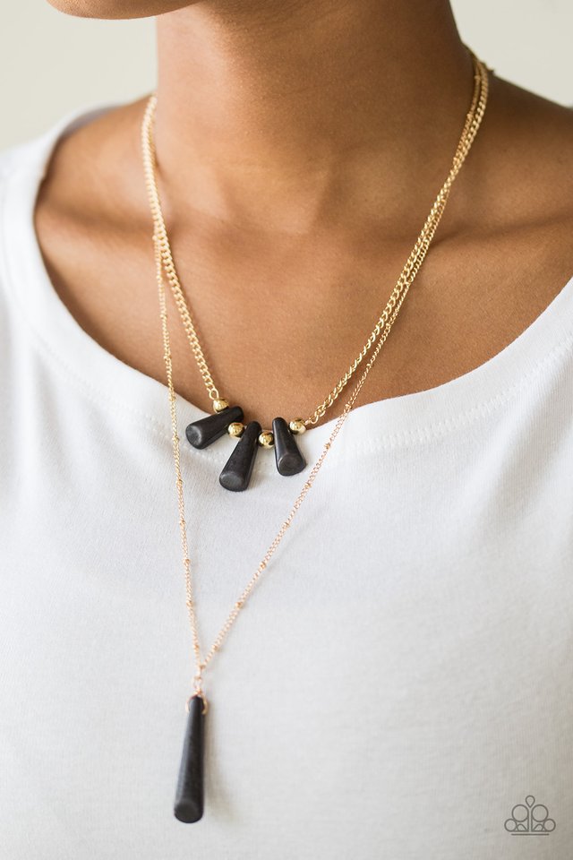 Basic Groundwork - Black - Paparazzi Necklace Image