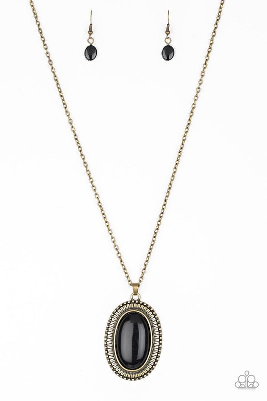 Practical Prairie - Brass - Paparazzi Necklace Image