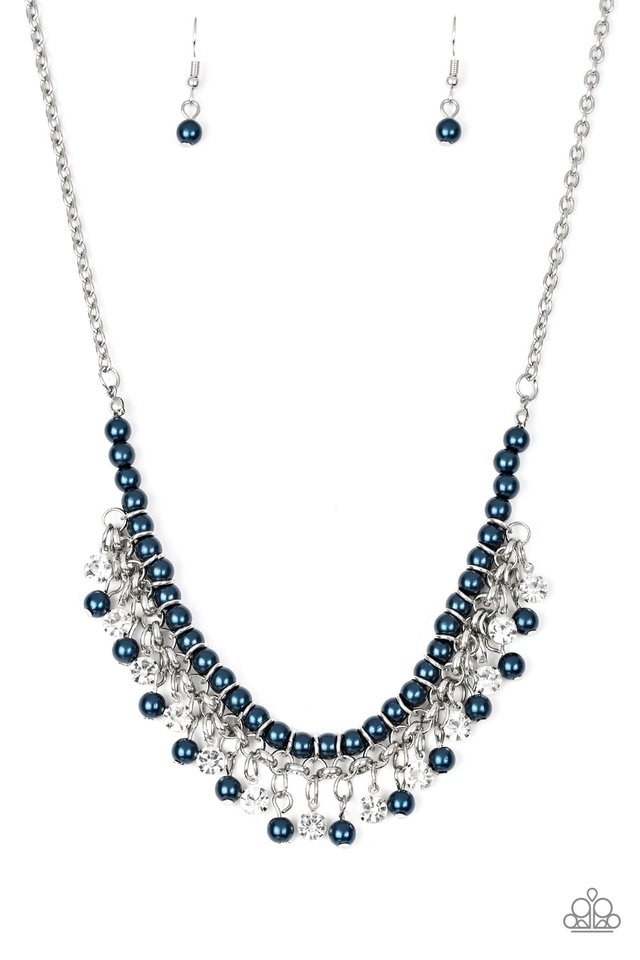 A Touch of CLASSY - Blue - Paparazzi Necklace Image