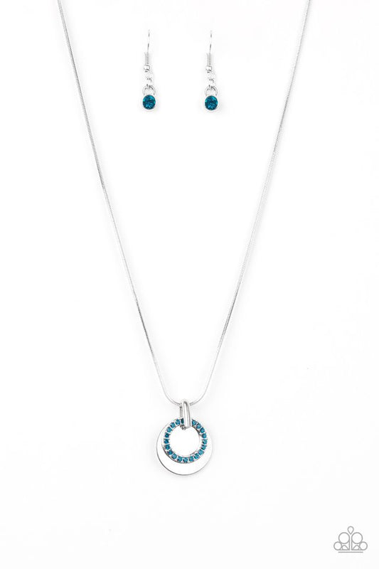 Front and CENTERED - Blue - Paparazzi Necklace Image