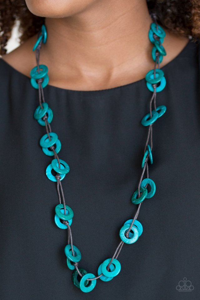 Waikiki Winds - Blue - Paparazzi Necklace Image