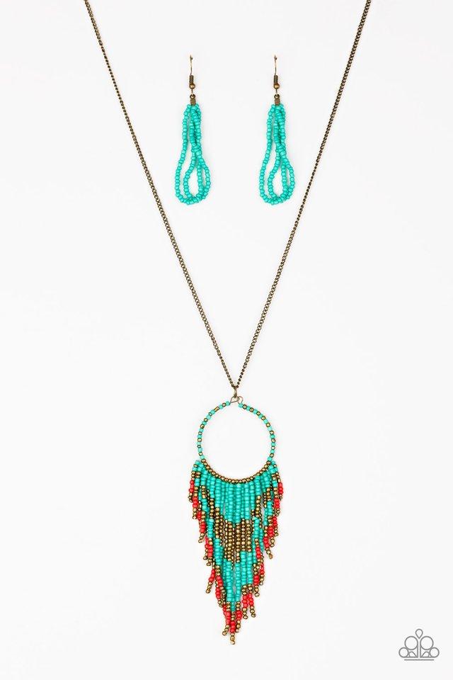 Paparazzi Necklace ~ Badlands Beauty - Blue