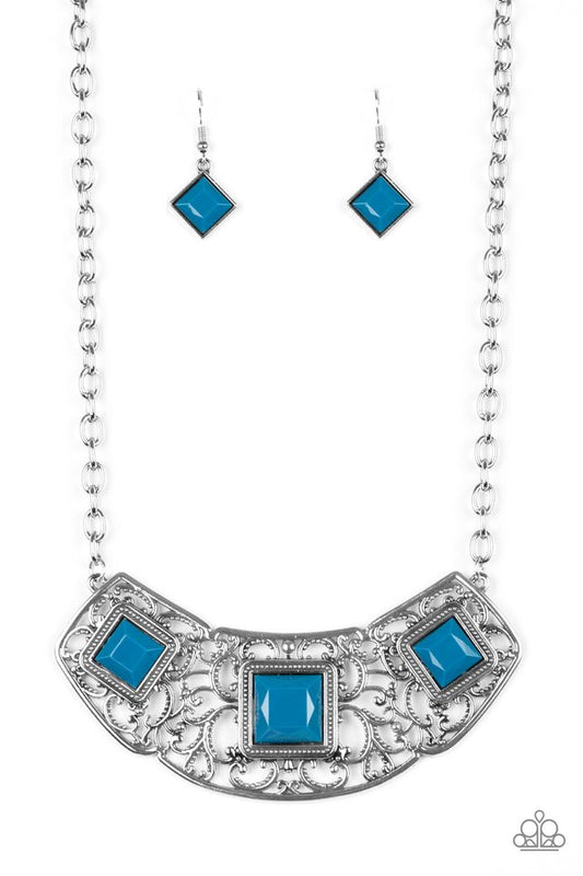 Feeling Inde-PENDANT - Blue - Paparazzi Necklace Image