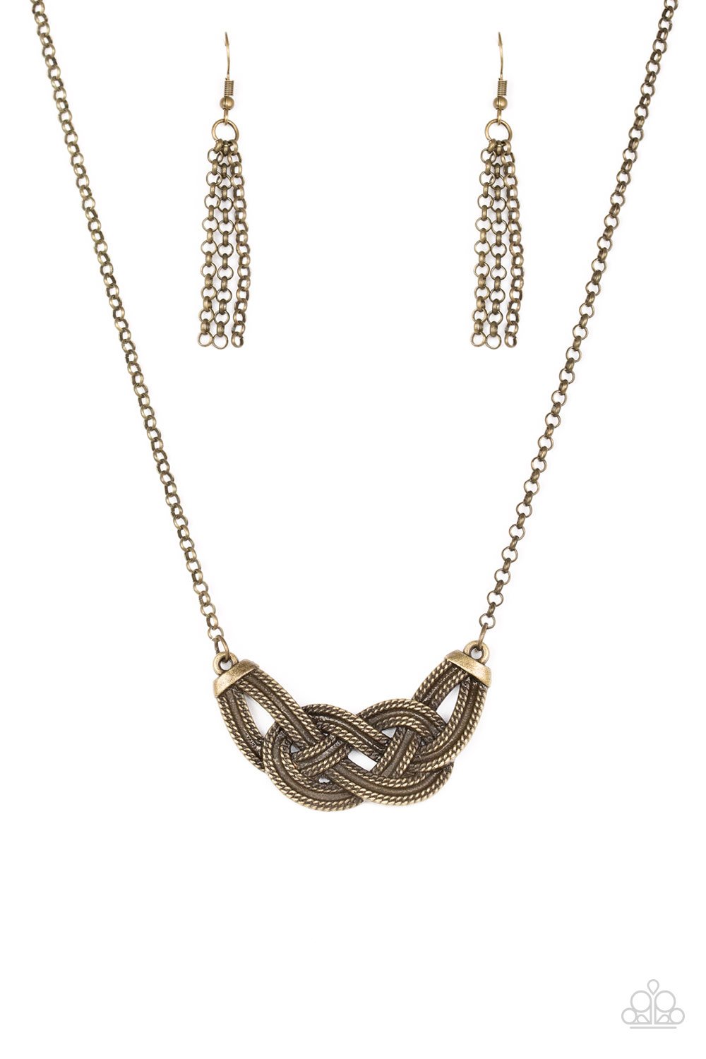 Paparazzi Necklace ~ Nautically Naples - Brass