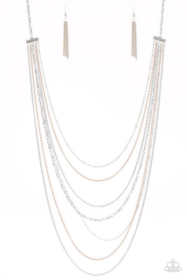 Paparazzi Necklace ~ Radical Rainbows - Brown