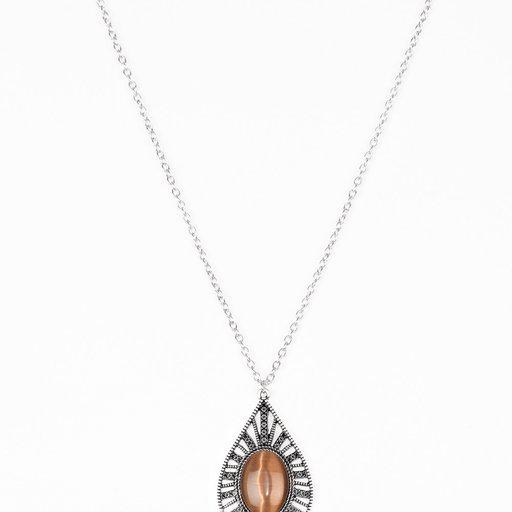 Paparazzi Necklace ~ Total Tranquility - Brown