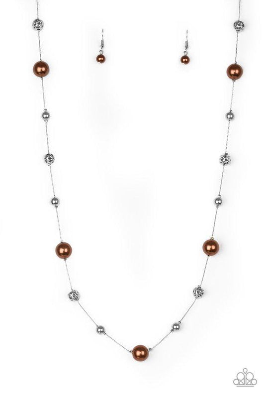 Paparazzi Necklace ~ Eloquently Eloquent - Brown