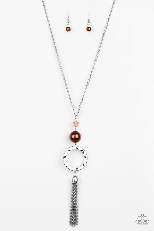 Paparazzi Necklace ~ Bold Balancing Act - Brown