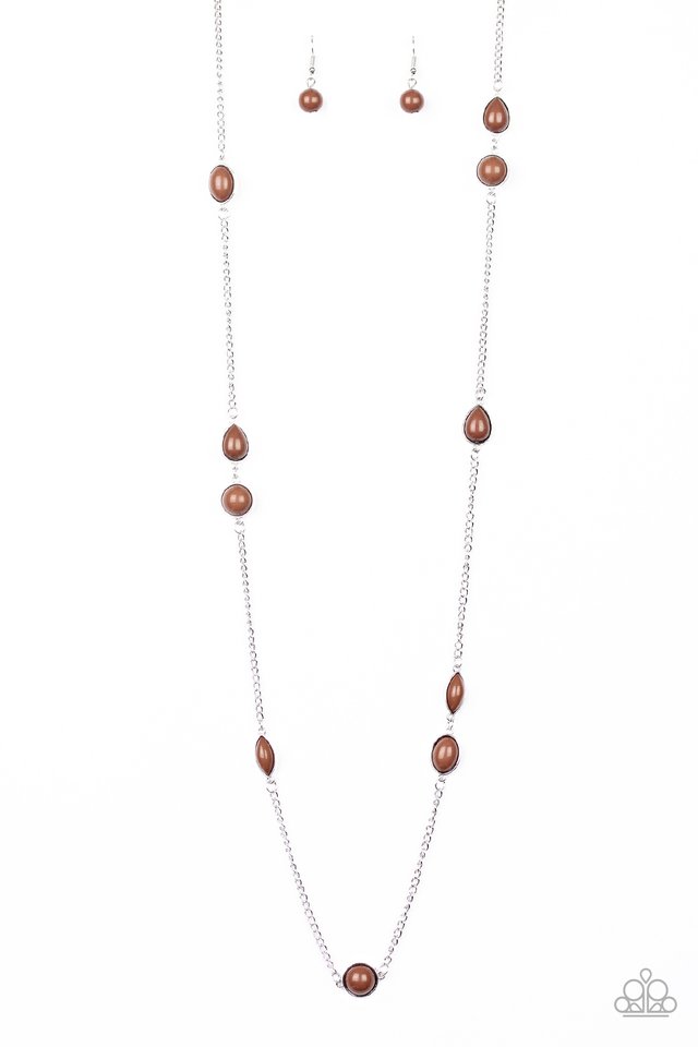 Pacific Piers - Brown - Paparazzi Necklace Image