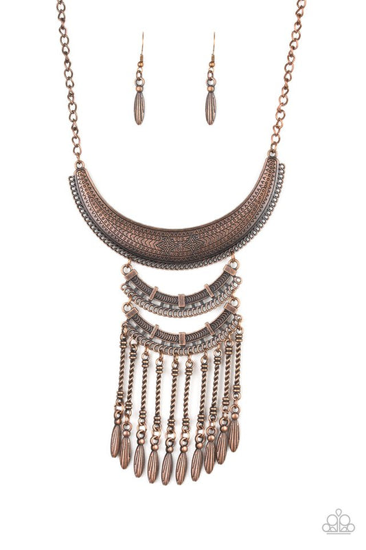 Eastern Empress - Copper - Paparazzi Necklace Image