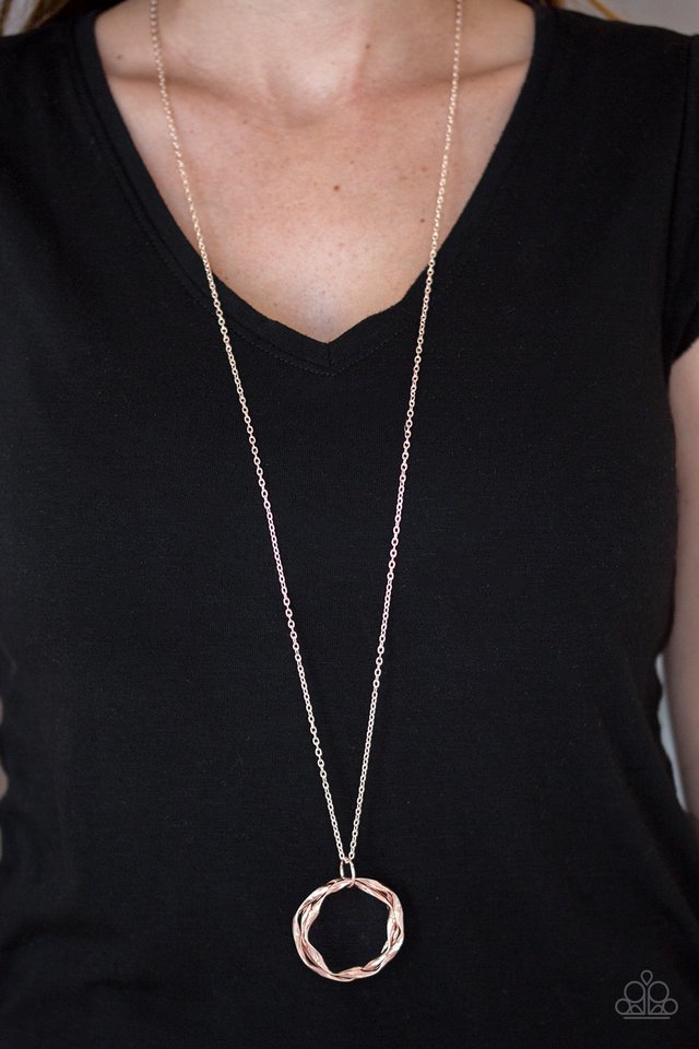 Millennial Minimalist - Rose Gold - Paparazzi Necklace Image