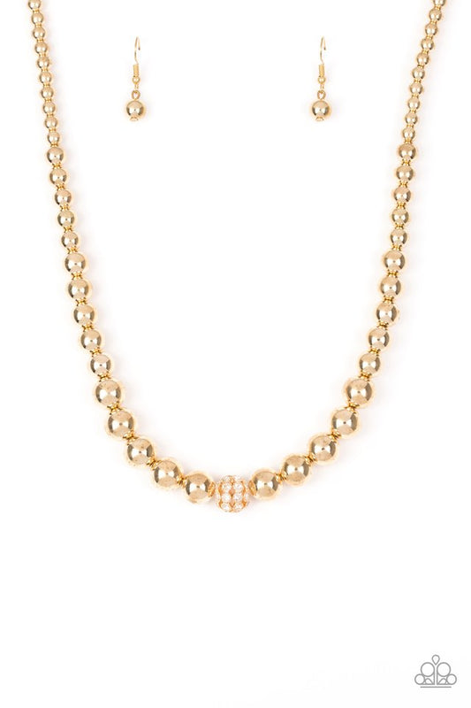 High-Stakes FAME - Gold - Paparazzi Necklace Image